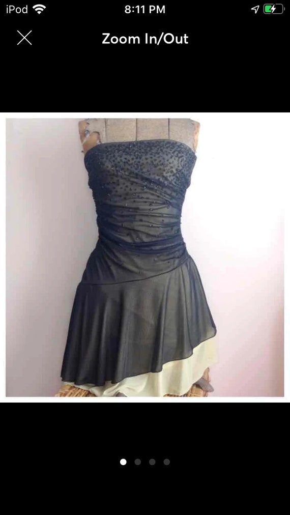 Asymmetrical evening dress
