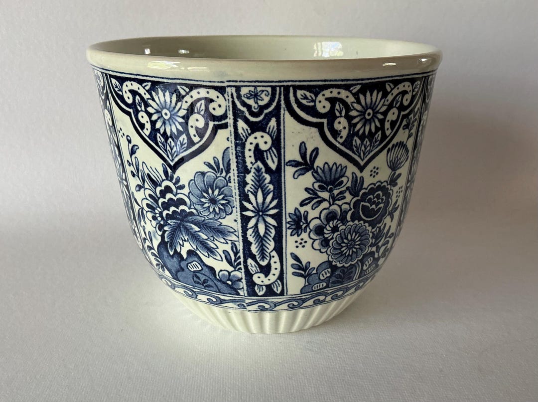 Cache-pot / Jardinière Royal Sphinx Holland By Boch - Faïence Delft - Modèle M21