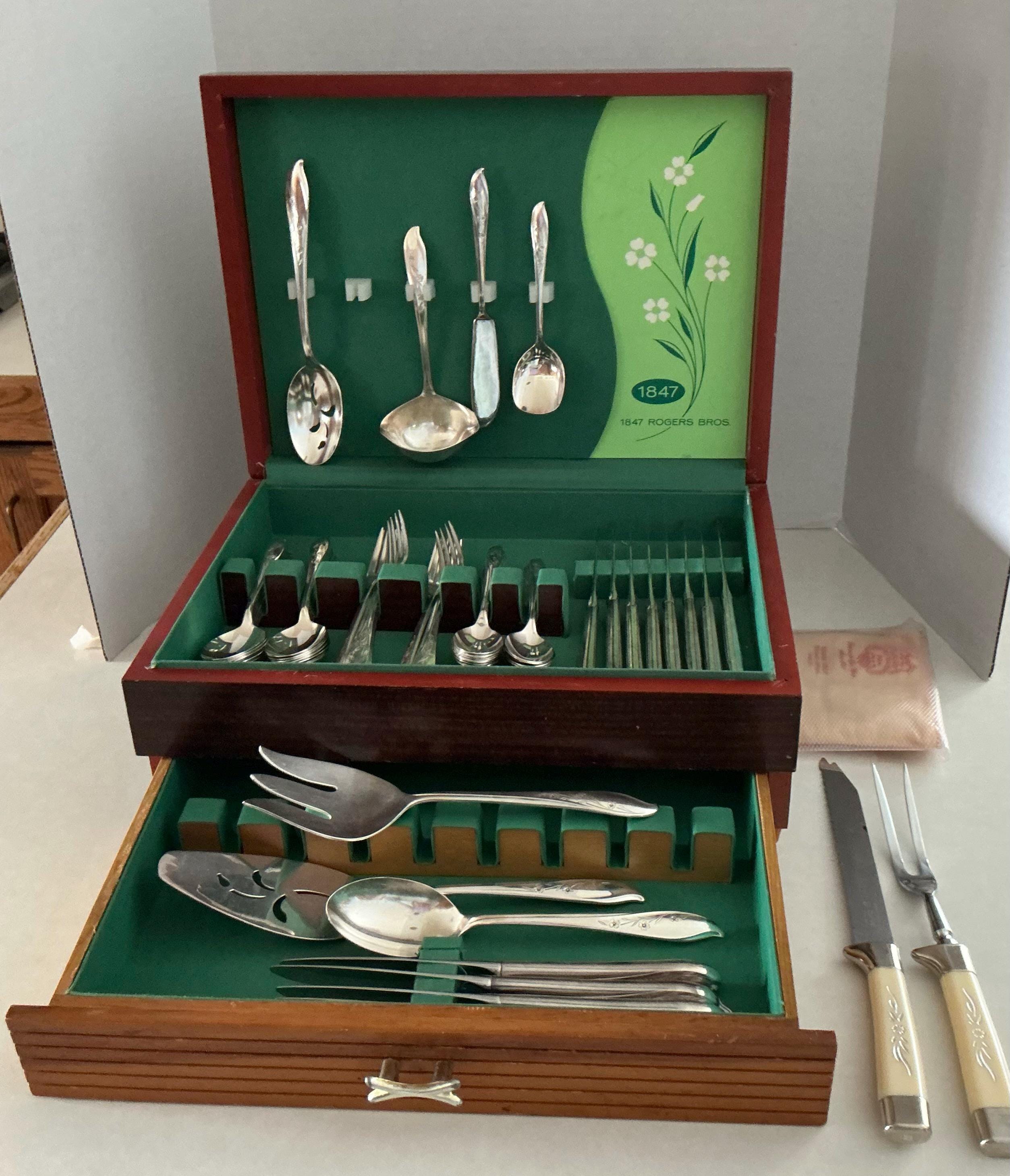 International Silver Flatware Chest - Etsy