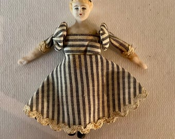 Vintage Shackman Bisque Head Doll: 1970s Jointed Wood Body - Etsy
