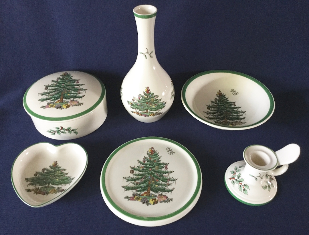 You Choose Spode England CHRISTMAS TREE S3324 Trivet, Covered Bonbon