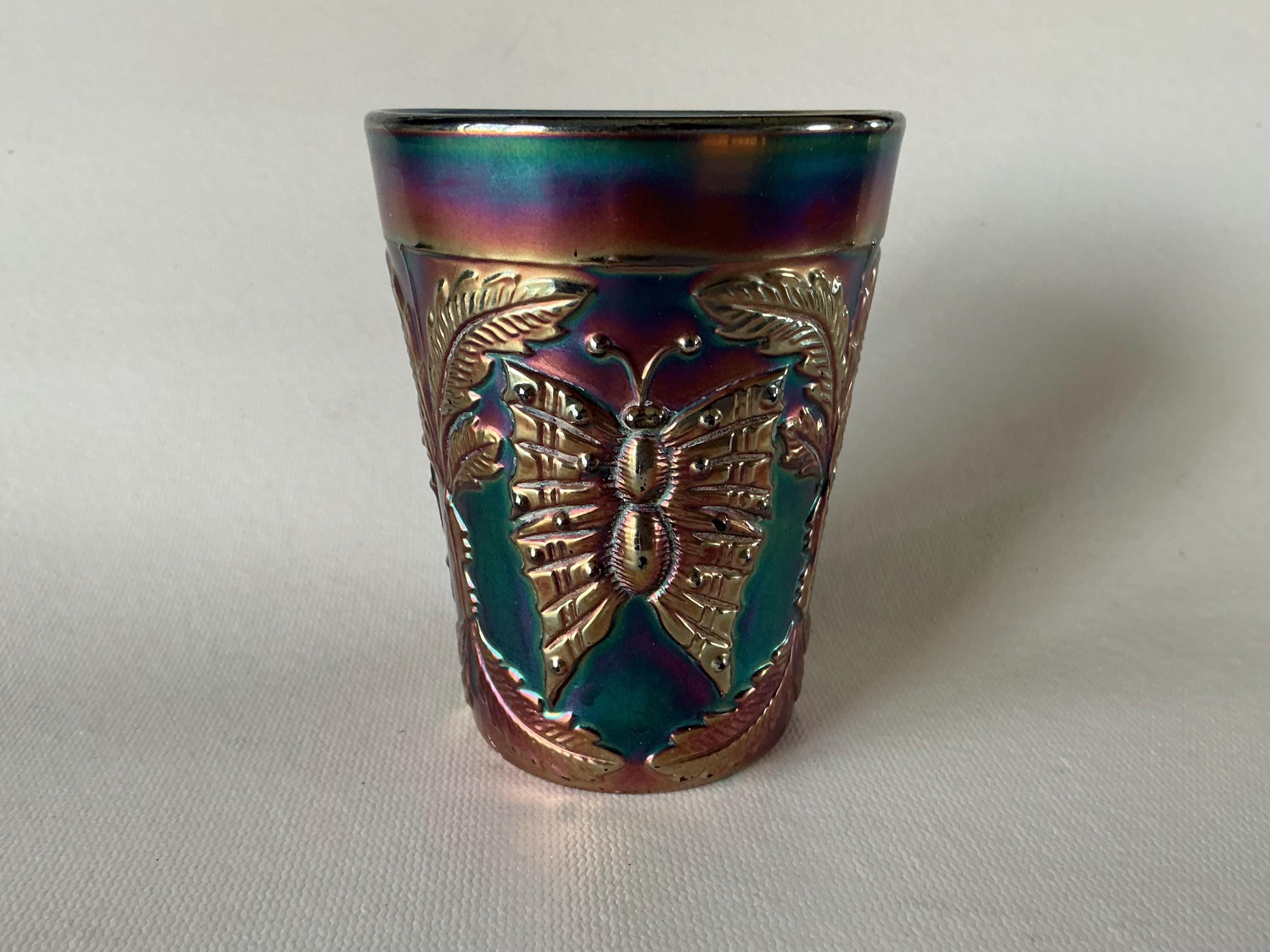 Fenton Butterfly Carnival Glass - Etsy