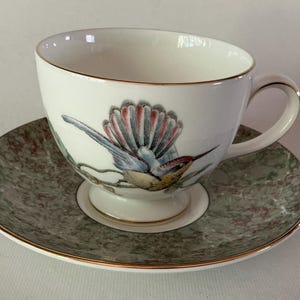 Wedgwood England Bone China Humming Birds Hummingbird Coffee Tea Cup & Saucer