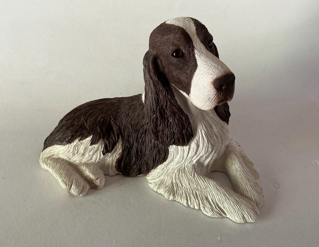 Sandicast Large Springer Spaniel Figure Liver Brown Sculpture Dog #169 ...