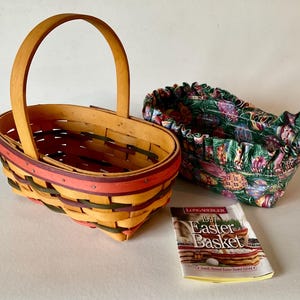 Vintage Longaberger Basket 1997 14.5x10x6 NOS New Liner