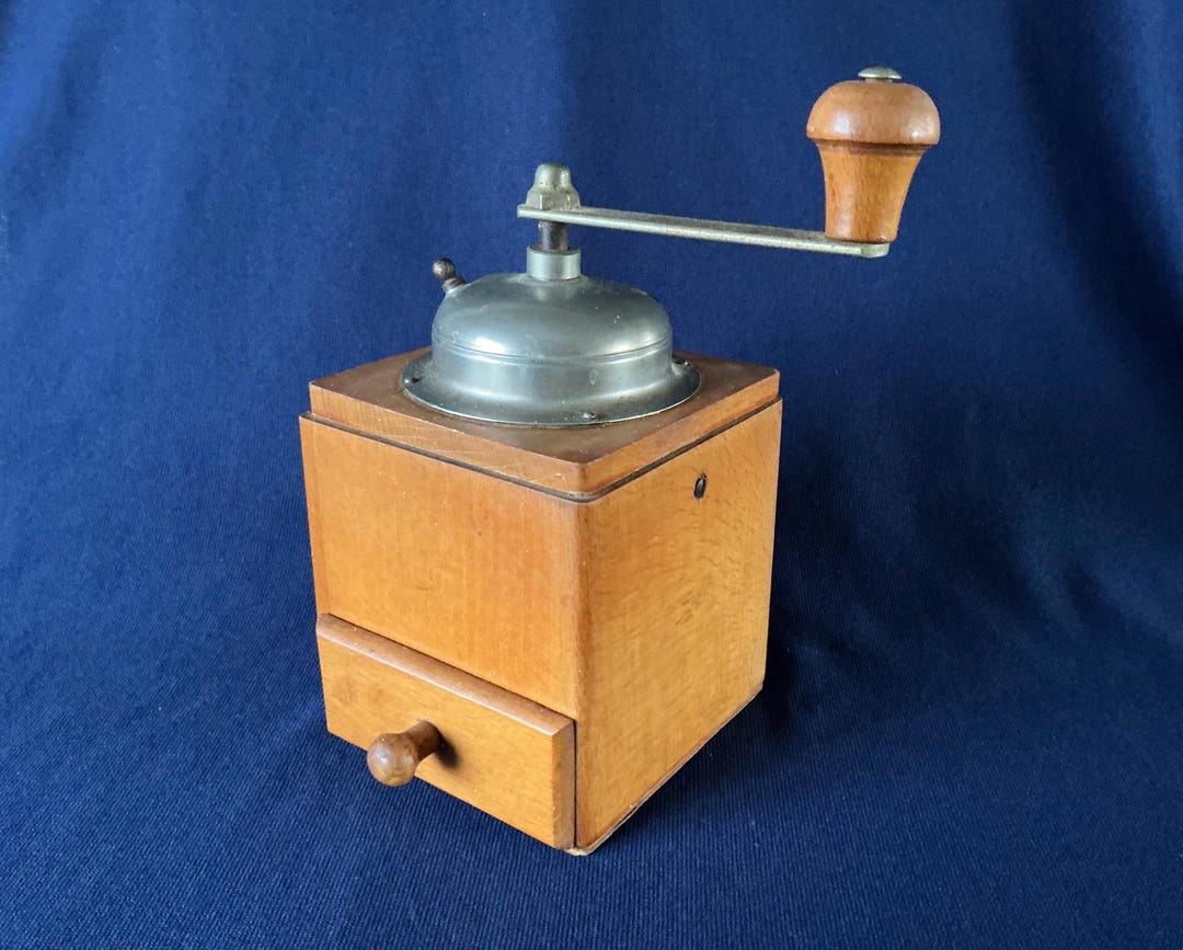 Vintage Maple Birch Wood Coffee Grinder Hand Crank W Germany 1950s - Etsy