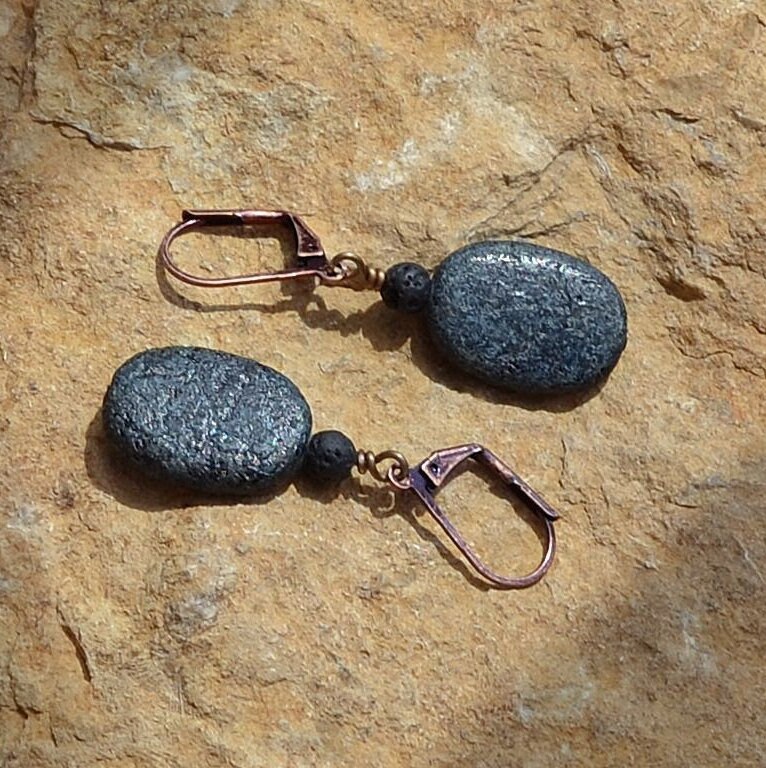 ◆STONEHENgE◆ silver earrings Stonehenge Earrings - Etsy