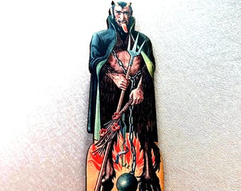 Vintage Krampusbrosch, kuriosa juldjävulsnål