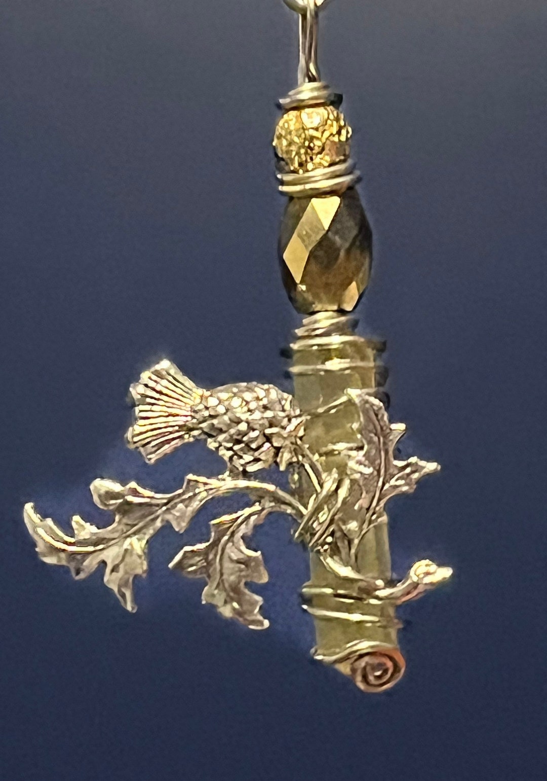 Scottish Thistle Yuletide Ornament, Yuletide Thistle, Beloved Thistle