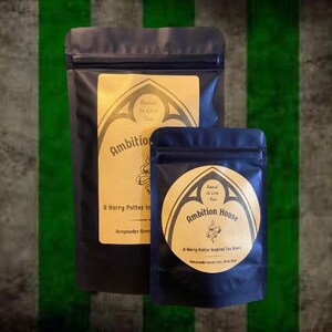 Ambition House Tea. Wizard World Inspired. Bookish Green Tea Delight. Magical Gift. Organic