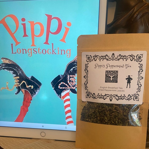 Pippi’s Peppermint Loose Leaf Tea. Bookish Tea for any Adventure. Organic