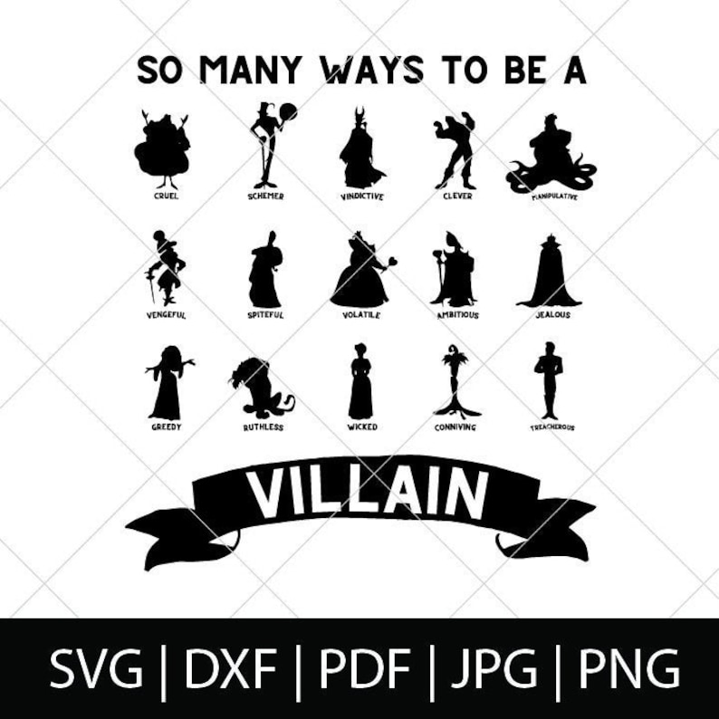 So Many Ways to Be a Villain DIY Disney Villain Shirt Etsy