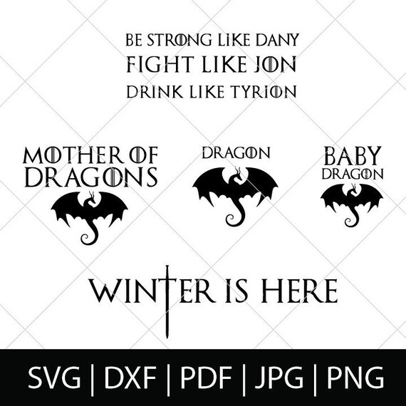 Diy Game Of Thrones Shirt Svg Files Got Svg Game Of Etsy