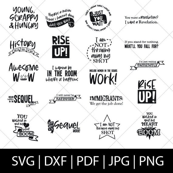 Download Hamilton SVG Bundle DIY Hamilton Shirt Rise Up Awesome | Etsy