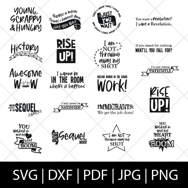 Download Hamilton Svg Bundle Diy Hamilton Shirt Rise Up Awesome Etsy