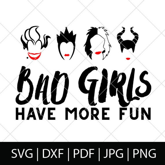 Download Free Bad Girls Svg Diy Disney Villains Shirt Villains Svg Etsy PSD Mockup Template