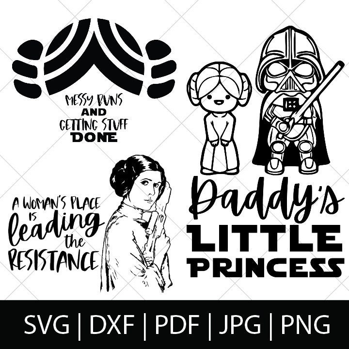 Download Star Wars Svg Star Wars Shirt Princess Leia Svg Women | Etsy