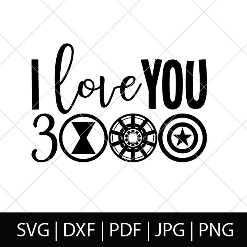 Download Avengers I Love You 3000 SVG Iron Man Svg Avengers Endgame ...