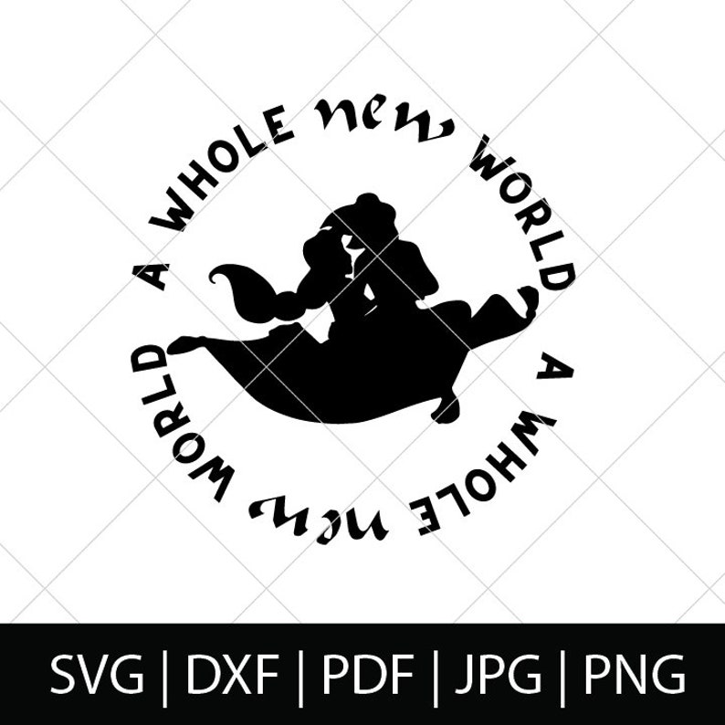 A Whole New World Svg Aladdin Svg Jasmine Svg Aladdin - Etsy