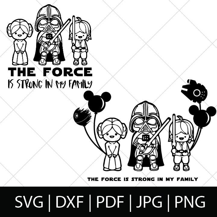 Download Force Is Strong In My Family Star Wars Svg Star Wars Shirt Etsy