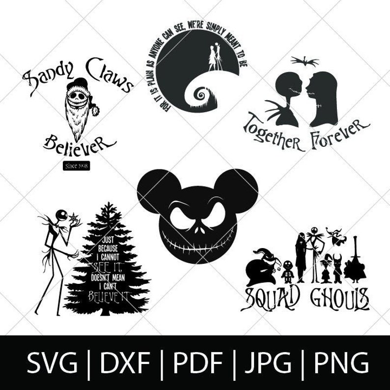 Download Nightmare Before Christmas Svg Bundle DIY Disney shirt | Etsy