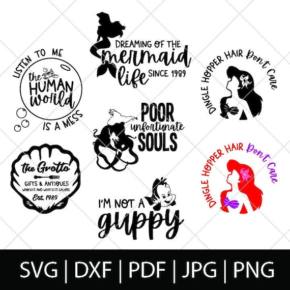 Free Free 187 Little Mermaid Svg Etsy SVG PNG EPS DXF File