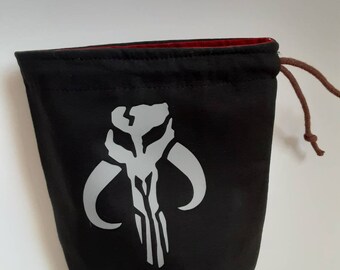 Star Wars dice bag, drawstring pouch for tokens, gift for gamers