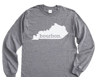Homeland Tees Kentucky Bourbon Long Sleeve Shirt Home State Unisex T-Shirt