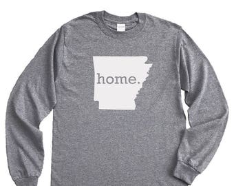 Homeland Tees Arkansas Home Long Sleeve Shirt Home State Unisex T-Shirt