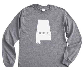Homeland Tees Alabama Home Long Sleeve Shirt Home State Unisex T-Shirt