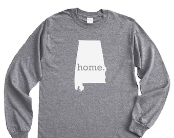 Homeland Tees Alabama Home Long Sleeve Shirt