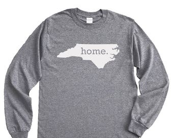 Homeland Tees North Carolina Home Long Sleeve Shirt Home State Unisex T-Shirt
