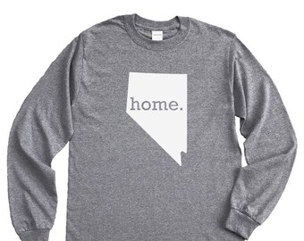Homeland Tees Nevada Home Long Sleeve Shirt Home State Unisex T-Shirt