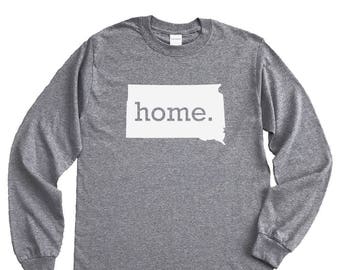 Homeland Tees South Dakota Home Long Sleeve Shirt