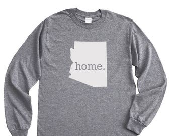 Homeland Tees Arizona Home Long Sleeve Shirt Home State Unisex T-Shirt