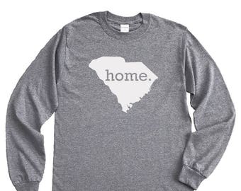 Homeland Tees South Carolina Home Long Sleeve Shirt Home State Unisex T-Shirt