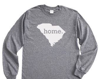 Homeland Tees South Carolina Home Long Sleeve Shirt