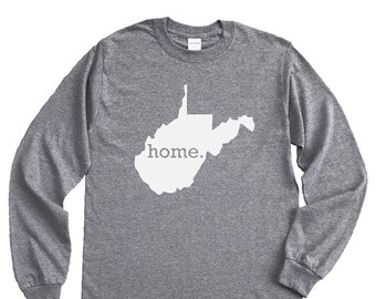 Homeland Tees West Virginia Home Long Sleeve Shirt Home State Unisex T-Shirt