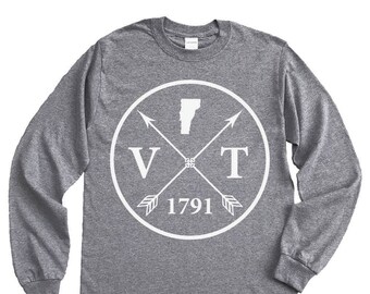 Homeland Tees Vermont Arrow Long Sleeve Shirt