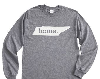 Homeland Tees Tennessee Home Long Sleeve Shirt Home State Unisex T-Shirt