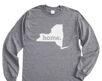 Homeland Tees New York Home Long Sleeve Shirt