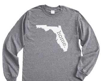 Homeland Tees Florida Home Long Sleeve Shirt Home State Unisex T-Shirt