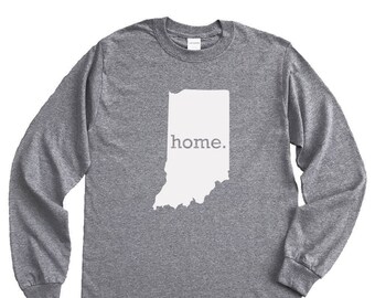 Homeland Tees Indiana Home Long Sleeve Shirt