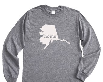Homeland Tees Alaska Home Long Sleeve Shirt Home State Unisex T-Shirt