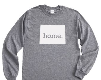 Homeland Tees Wyoming Home Long Sleeve Shirt