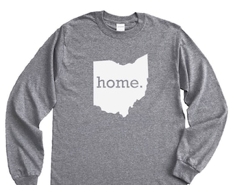 Homeland Tees Ohio Home Long Sleeve Shirt Home State Unisex T-Shirt