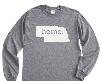 Homeland Tees Nebraska Home Long Sleeve Shirt