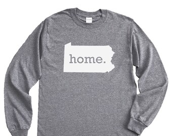 Homeland Tees Pennsylvania Home Long Sleeve Shirt Home State Unisex T-Shirt