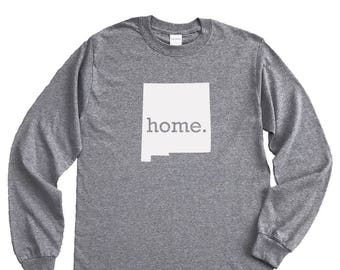 Homeland Tees New Mexico Home Long Sleeve Shirt