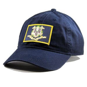 Homeland Tees Connecticut Flag Hat State Flag Embroidered Patch Dad Hat Men&#39;s Baseball Cap